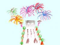 Teste deine Kenntnisse durch dieses Quiz über Frankreich in Zahlen Feuerwerk über dem Triumphbogen in Paris