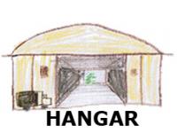 Französische Wörter mit H kommen oft aus dem Fränkischen Hangar oder Lagerhalle