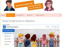 Screenshot grenzenzeigen Screenshot der Kinderseite grenzenzeigen.de