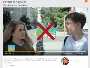 Screenshot app+on Video Fake News erkennen