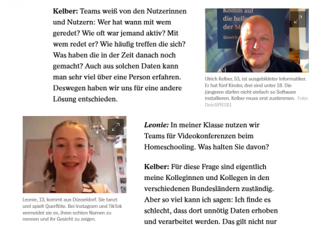 Screenshot von Dein Spiegel - Interview mit dem Datenschutzbeauftragten