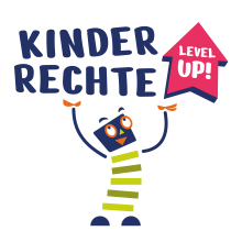 Mottogafik Kinderrechte - Level Up!