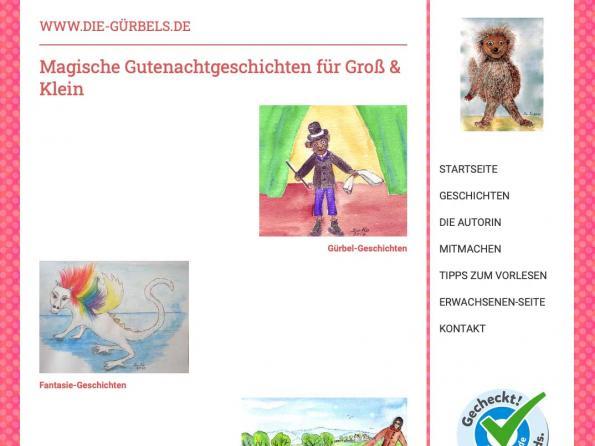 Screenshot Startseite www.die-guerbels.de