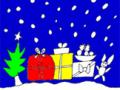 Einfaches Malbild auch für kleinere geeignet Malbild zu Weihnachten