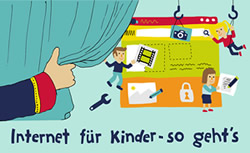 Motto 2019: Internet für Kinder - so geht's! llustration: Kathrin Grau Motto 2019: Internet für Kinder - so geht's! llustration: Kathrin Grau